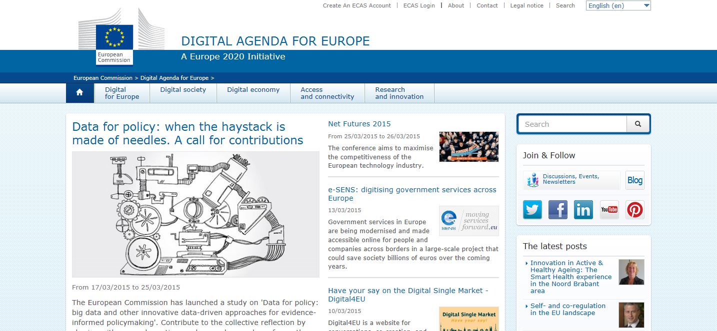 歐盟數位計劃 (Digital Agenda for Europe)